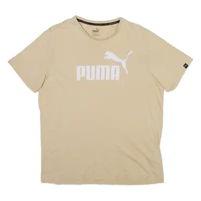 PUMA Mens T-Shirt Beige L