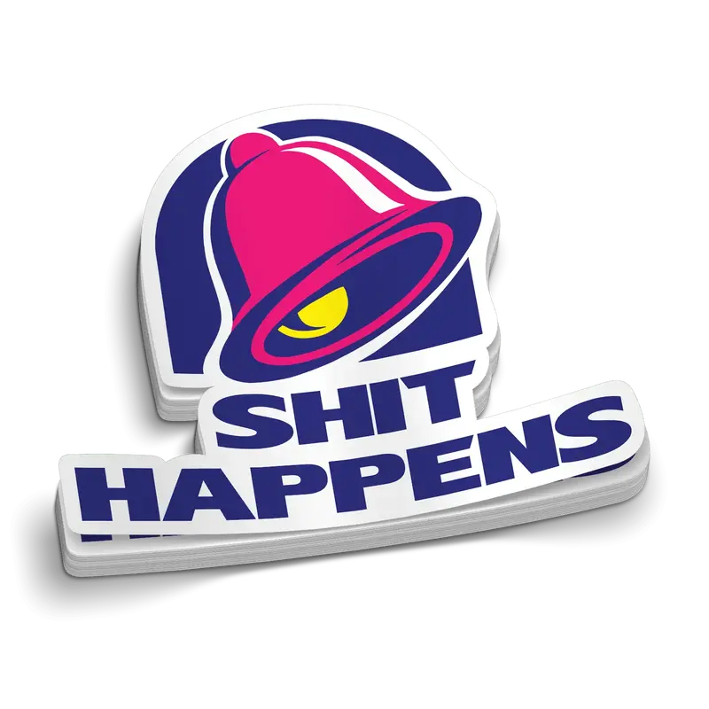 Shit Happens -  Hard Hat Decal