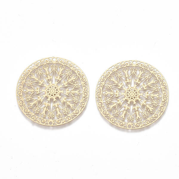 Brass Filigree Joiners Links