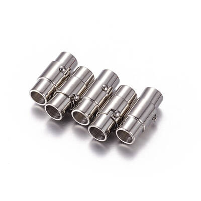 Tarnish Resistant 304 Stainless Steel Locking Tube Magnetic Clasps