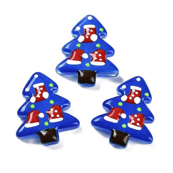 Christmas Theme Handmade Lampwork Beads