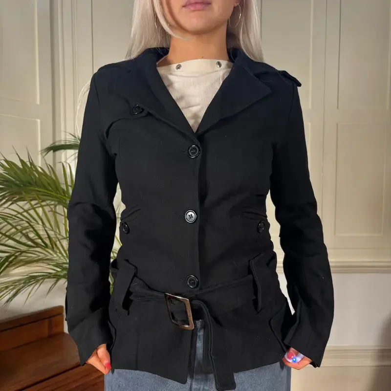 Unbranded Jacket - Small Black Wool