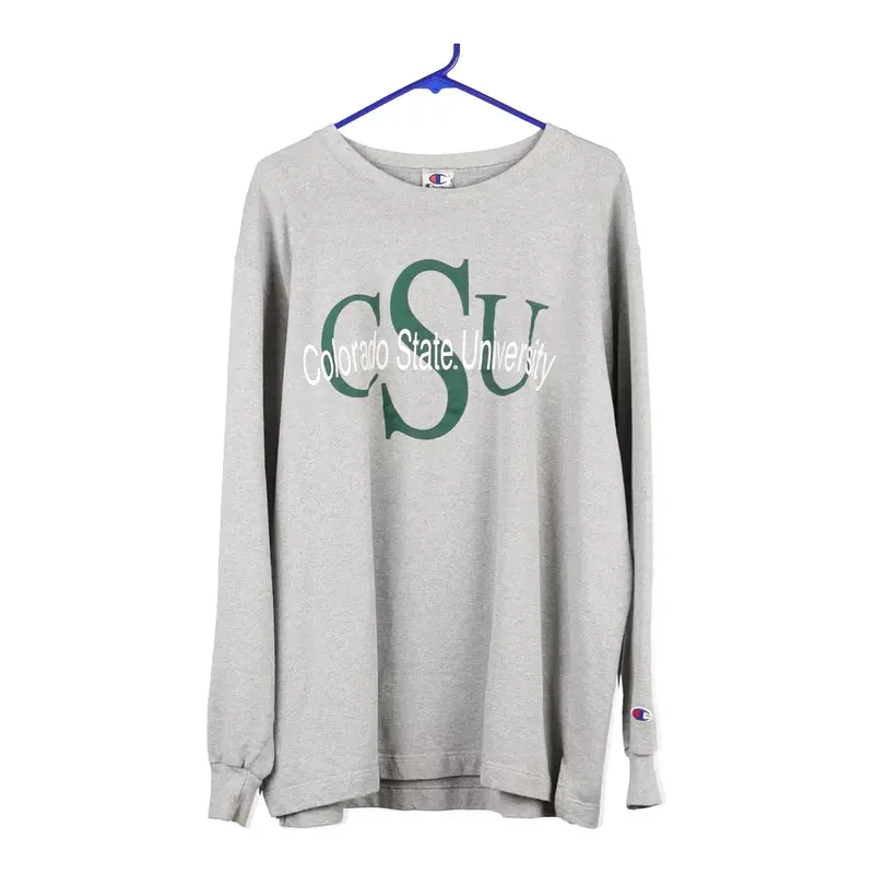 Colorado State University Champion College Sweatshirt - XL Grey Cotton Blend