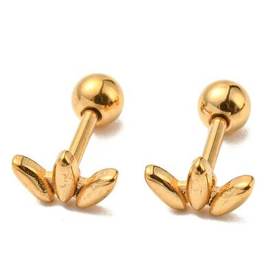 Ion Plating(IP) 304 Stainless Steel Stud Earrings