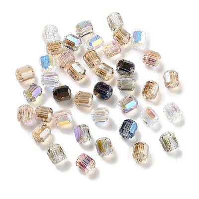 Electroplate Column Glass Beads