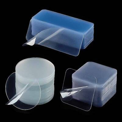 150pcs 3 Style Transparent Acrylic Double-sided Adhesive Stickers