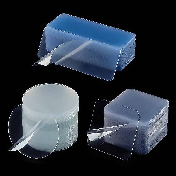 150pcs 3 Style Transparent Acrylic Double-sided Adhesive Stickers
