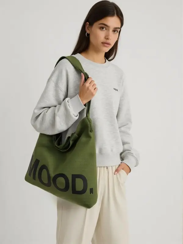 Women's Summer Casual Letters Pattern Tote Bag, Large Capacity Canvas Shoulder Bag with Adjustable Strap for Party for Women ...