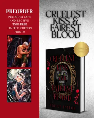 SEPTEMBER PREORDER - CRUELEST KISS AND FAIREST BLOOD Signed Hardcover Bundle with SFW/NSFW Prints