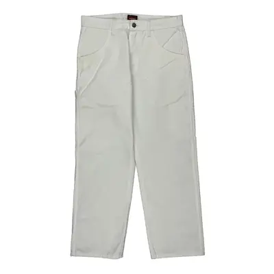 Wrangler Baggy Carpenter Trousers - 32? Waist White Cotton Blend