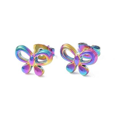 Ion Plating(IP) 304 Stainless Steel Stud Earring for Women