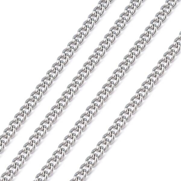Tarnish Resistant 304 Stainless Steel Curb Chains