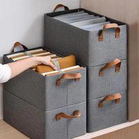 [Clearance Sale] Eulique Home Large Foldable Storage Organizer Basket with Strong Steel and Double Handles for Home Office Cl...