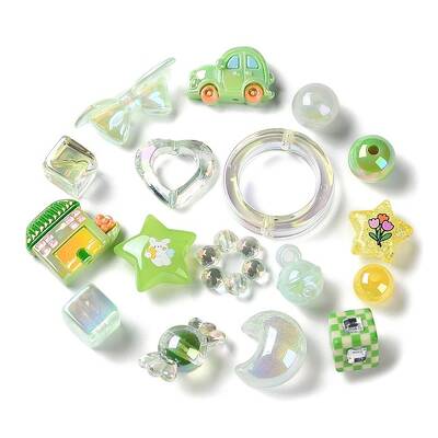Mixed Style Acrylic Beads