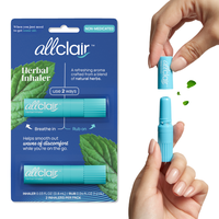 Allclair Herbal Inhaler (2-Pack) - All-Natural Therapeutic Remedy for Motion Sickness, Morning Sickness, Stress, and Queasine...