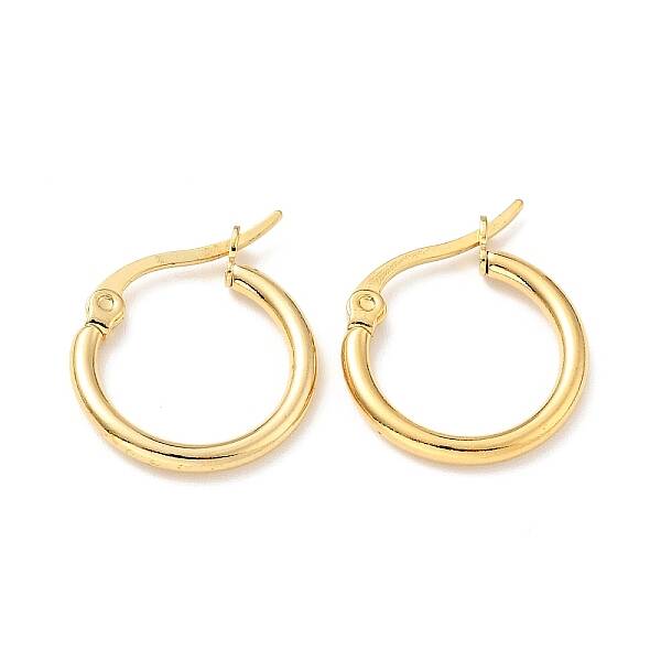 PVD Vacuum Plating 201 Stainless Steel Hoop Earrings for Women