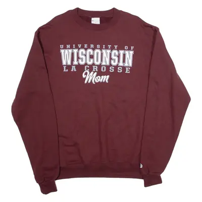 CHAMPION University Of Wisconsin Womens Sweatshirt Brown USA M