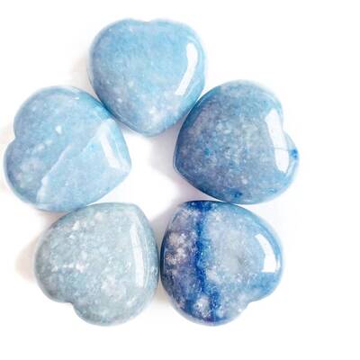 Dyed & Heated Natural Blue Aventurine Healing Stones
