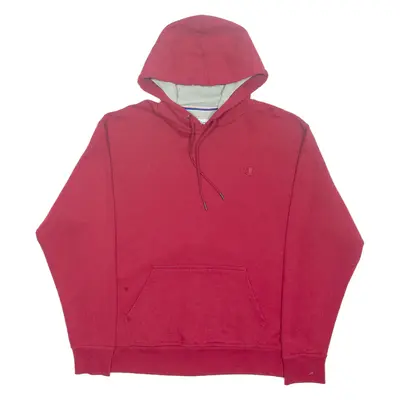 CHAMPION Womens Red Hoodie L
