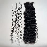 Ygwigs Pre-Divided Water Wave Bulk Human Hair For Braiding Easy Split Double Drawn Ready To Use