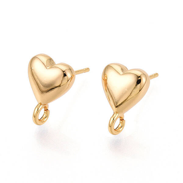 Brass Stud Earring Findings