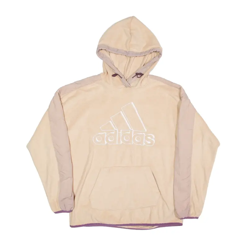 ADIDAS Hoodie Beige Pullover Womens S