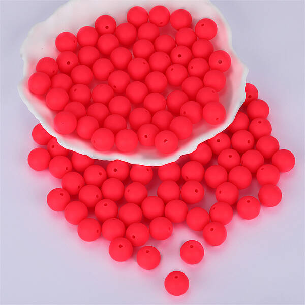 Round Silicone Focal Beads