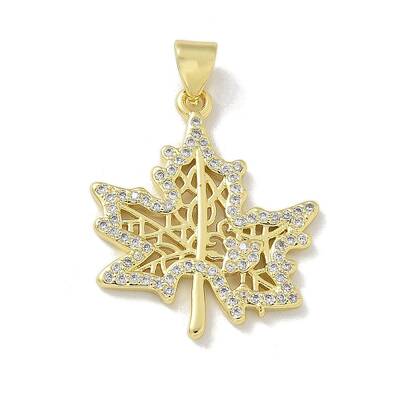 Brass Micro Pave Cubic Zirconia Pendants