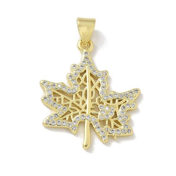 Brass Micro Pave Cubic Zirconia Pendants