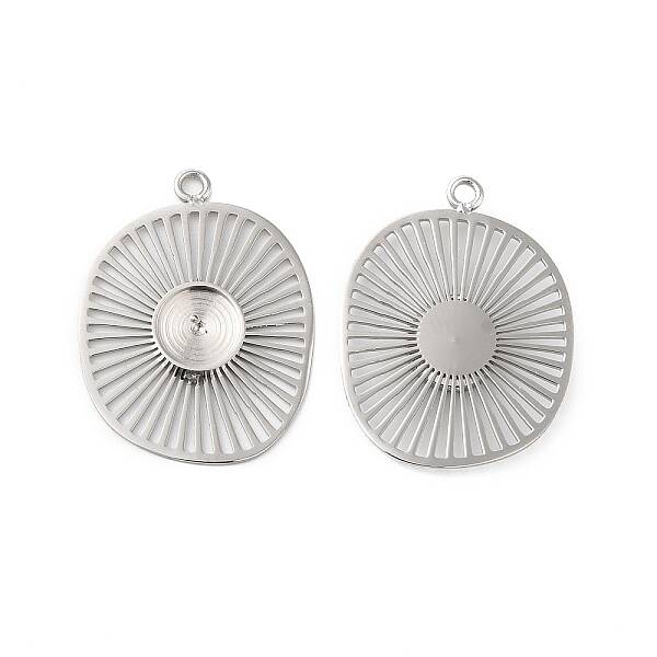Non-Tarnish 304 Stainless Steel Pendant Cabochon Settings