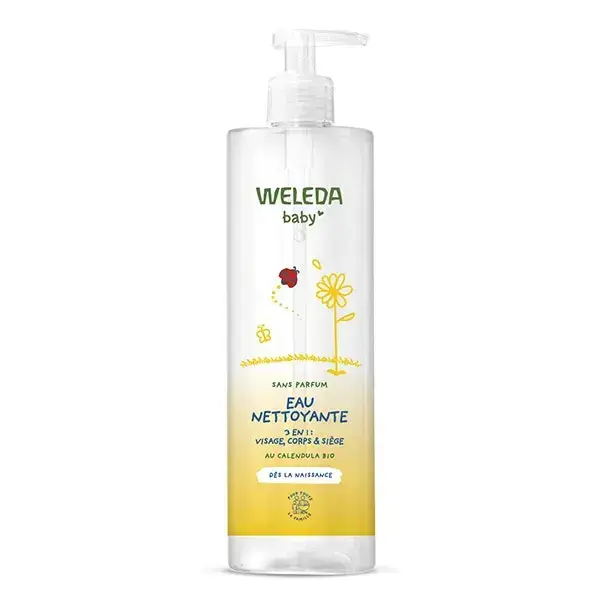 Weleda Bebe AND Bambino 3 in 1 Cleansing Water Face Body & Butt 400ml
