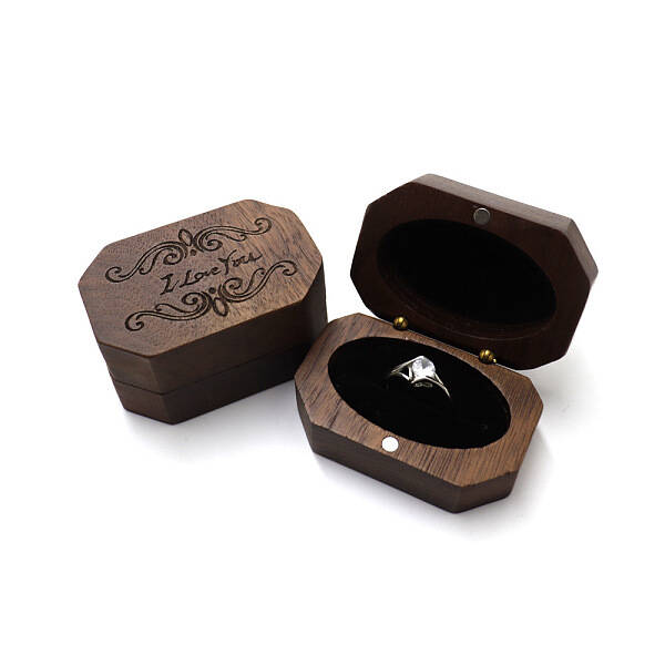 Wooden Ring Storage Boxes