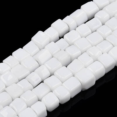 Opaque Solid Glass Bead Strands