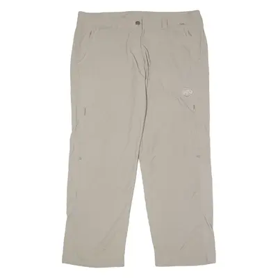 MAMMUT Outdoor Womens Trousers Grey Regular Wide-Leg Nylon W38 L28