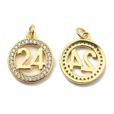 Rack Plating Brass Cubic Zirconia Pendants