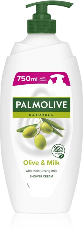 Palmolive Naturals Olive bath and shower cream-gel with olive extract with dispenser 750 ml