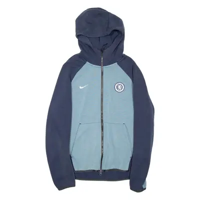 NIKE Chelsea Fc Mens Track Jacket Blue Hooded M
