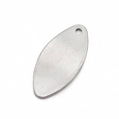 Tarnish Resistant Oval 304 Stainless Steel Stamping Blank Tag Pendants