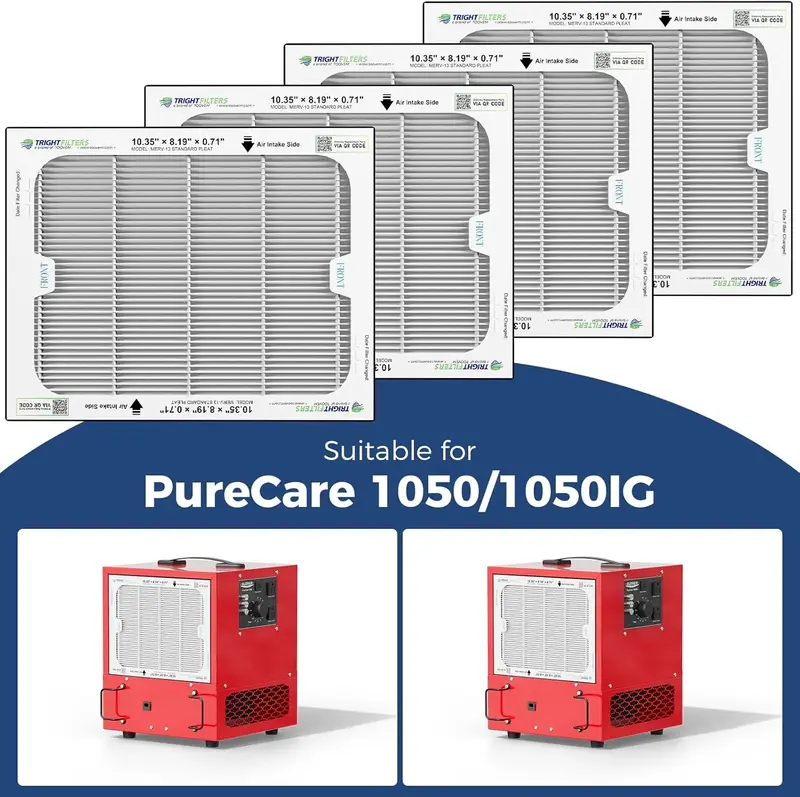 AlorAir 4 Pack MERV-13 Air Filter for Purecare 1050/1050IG