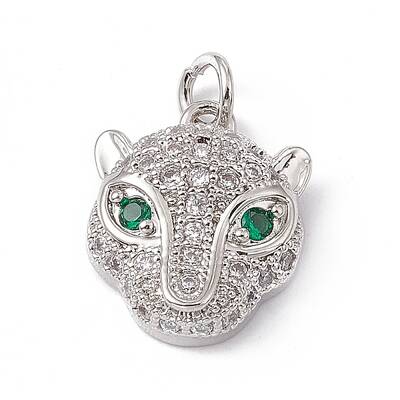 Brass Micro Pave Cubic Zirconia Pendants