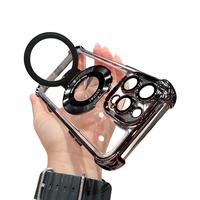Magnetic Phone Case with Lens Protector, Shockproof Phone Protective Cover, Phone Accessory Compatible with iPhone 15 14 13 1...