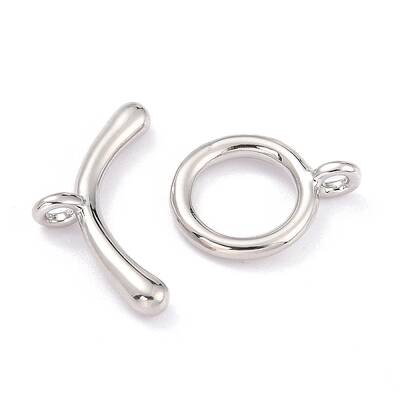 Rack Plating Brass Toggle Clasps