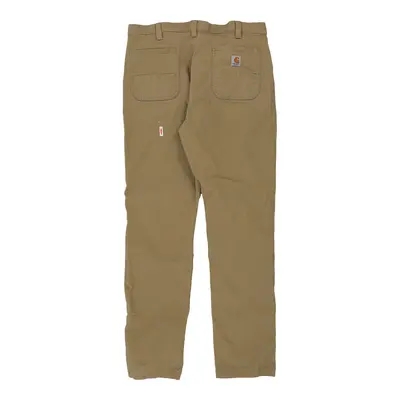 Carhartt Trousers - 39W 33L Brown Cotton