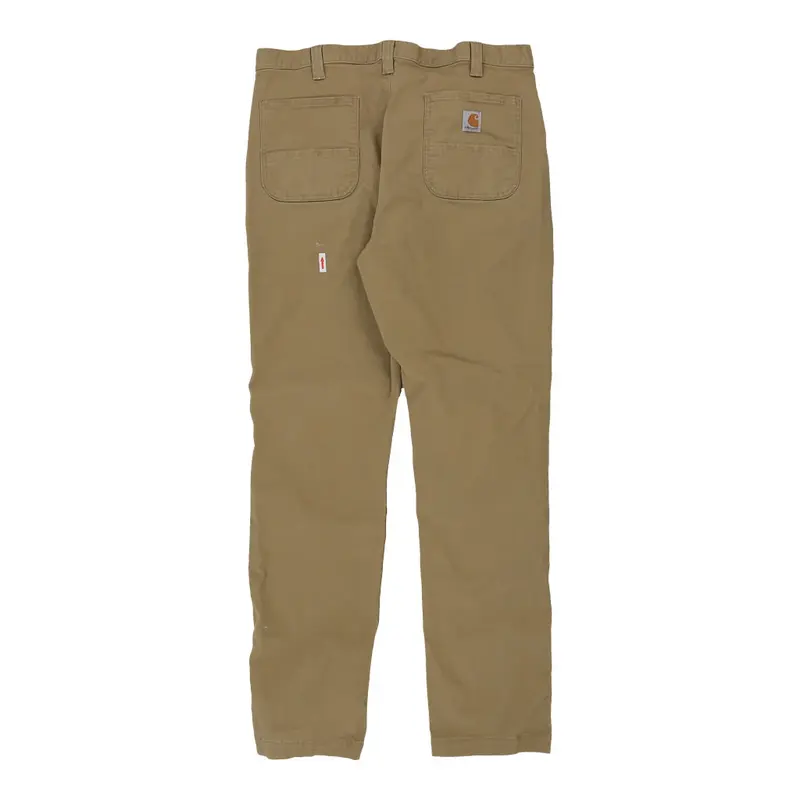 Carhartt Trousers - 39W 33L Brown Cotton