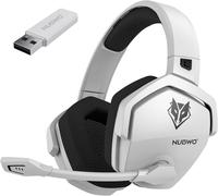 NUBWO G06 Wireless Gaming Headset Bluetooth 100Hrs Battery, 50mm Stereo Sound & Noise-Canceling Mic - Multi-Platform for PS5/...