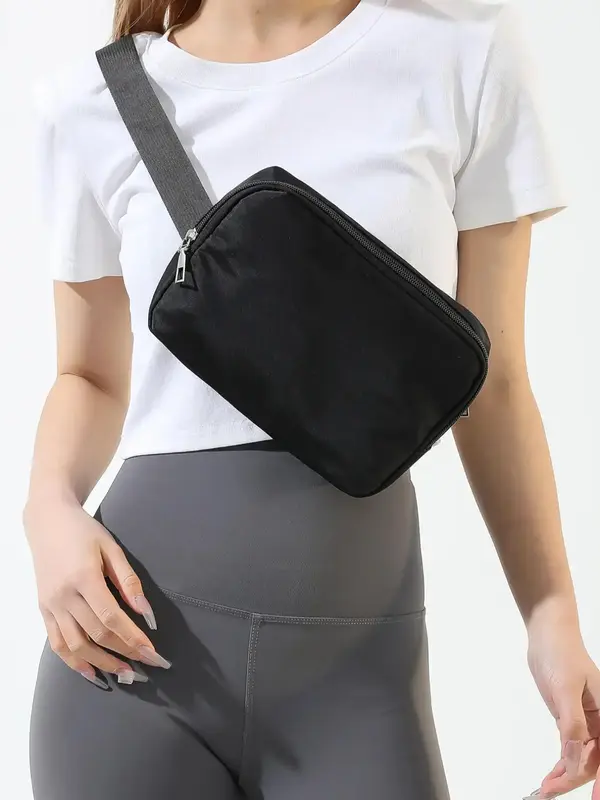 Women's 2025 Summer Trendy Solid Color Belt Bag, Multi-functional Phone Case Fanny Pack, Bum Bag for Summer Gym Workout Runni...