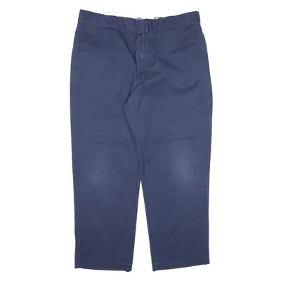 DICKIES 874 Workwear Trousers Blue Regular Straight Mens W36 L27