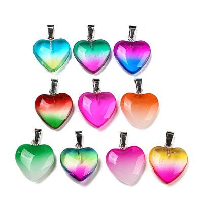 Spray Paint Glass Pendant