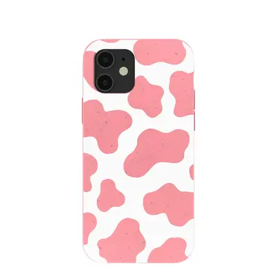 Bubblegum Pink Cow iPhone 12/ iPhone 12 Pro Case