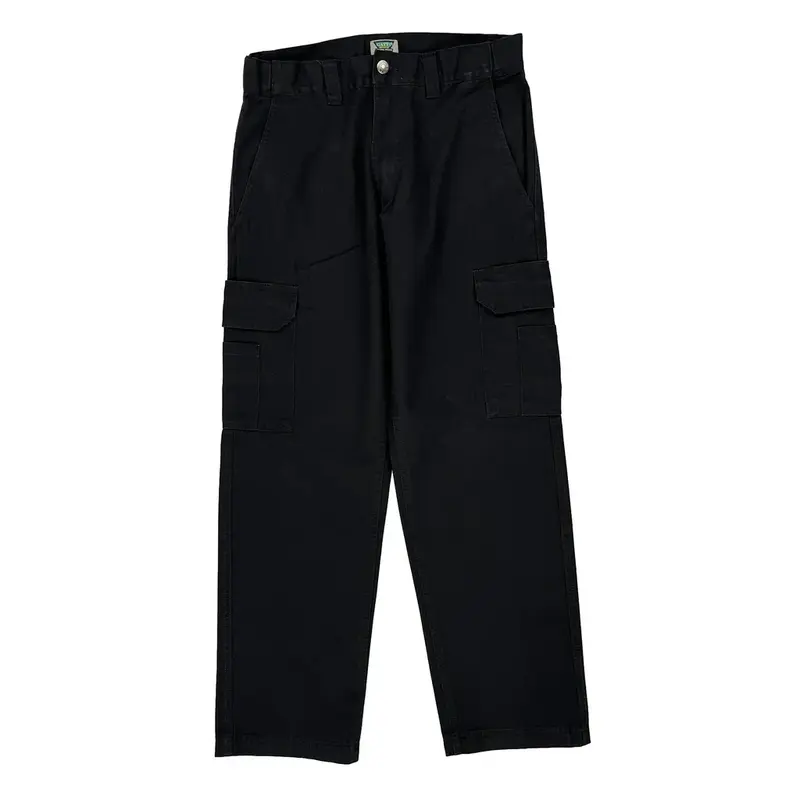 Gatts Cargo Trousers - 30W 30L Black Cotton